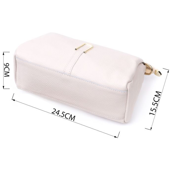 Сумка Vintage Из натуральной кожи Белая (22608) изображение 3