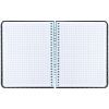 Блокнот Axent на спіралі В6 120 аркушів, клітинка, тверда обкладинка, графіт (8461-3-A) зображення 4