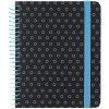 Блокнот Axent на спіралі В6 120 аркушів, клітинка, тверда обкладинка, графіт (8461-3-A)