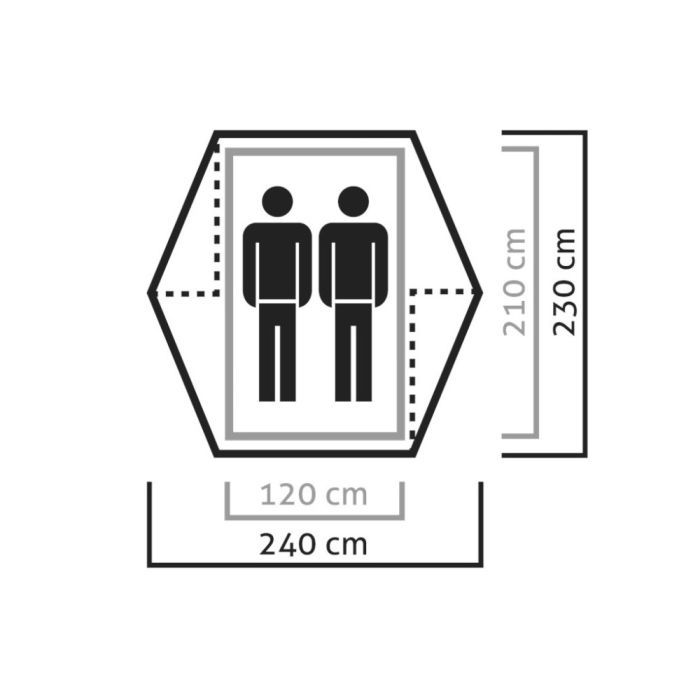 Палатка Salewa Denali II 5627 5311 - UNI - зелений (013.003.0867) изображение 4