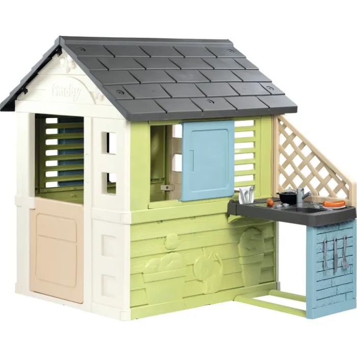 Игровой домик Smoby Life Радужный с летней кухней (7600810738)