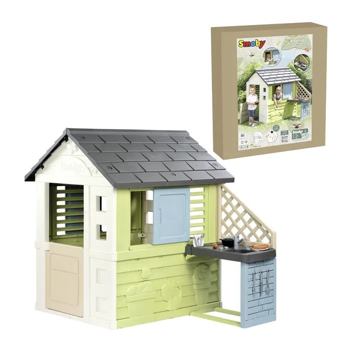 Игровой домик Smoby Life Радужный с летней кухней (7600810738) изображение 2