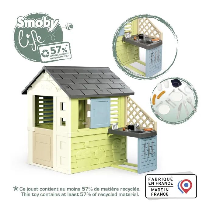 Игровой домик Smoby Life Радужный с летней кухней (7600810738) изображение 3