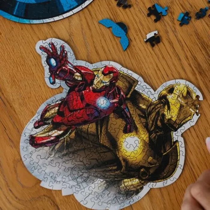 Пазл Trefl Wooden Marvel Heroes Відважна залізна людина 160 елементів (5900511201833) зображення 3