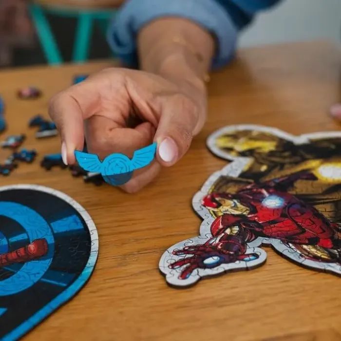 Пазл Trefl Wooden Marvel Heroes Відважна залізна людина 160 елементів (5900511201833) зображення 4