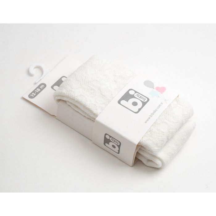 Колготки дитячі Bibaby ажурні (68127-80G-beige) зображення 2
