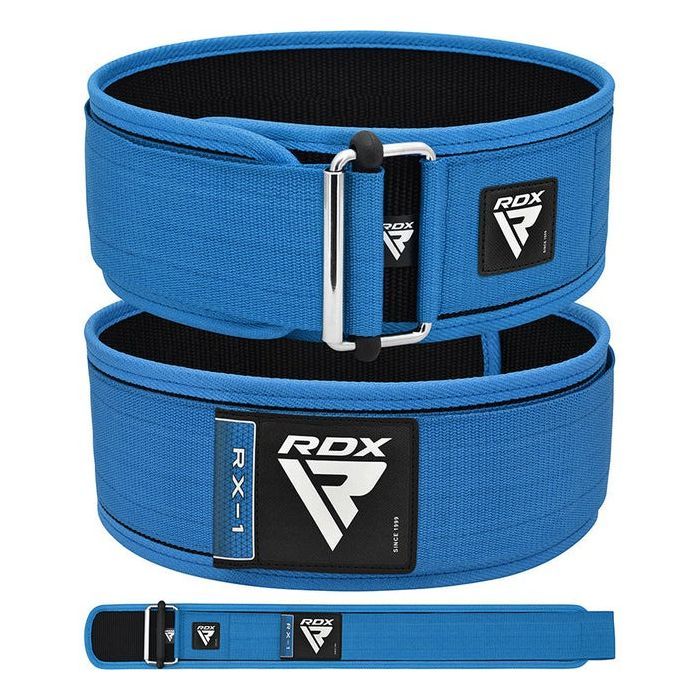 Атлетичний пояс RDX RX1 Weight Lifting Belt Blue XL (WBS-RX1U-XL) зображення 5