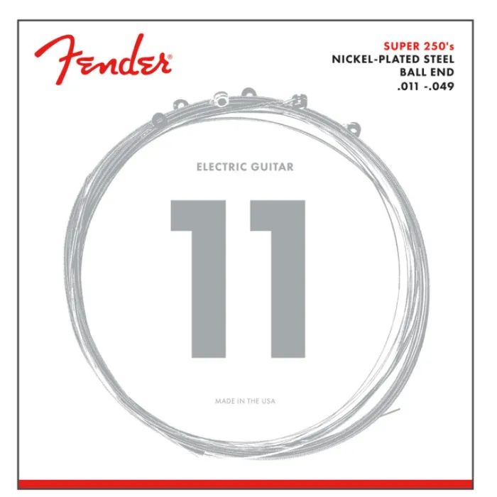 Струны для гитары Fender Super 250 Nickel-Plated Steel (11-49) (301342)