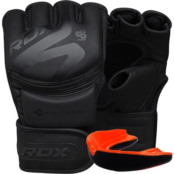 Рукавички для MMA RDX F15 Noir Matte Black S (GGR-F15MB-S)