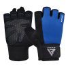 Перчатки для фитнеса RDX W1 Half Blue L (WGA-W1HU-L)