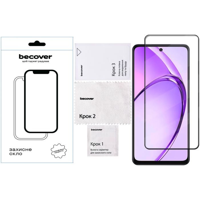 Скло захисне BeCover Oppo Reno13 F 5G Black (713420) зображення 4