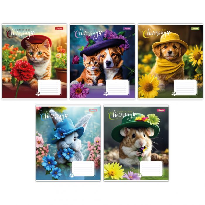 Зошит 1 вересня Charming companions А5 12 аркушів лінія (767218)