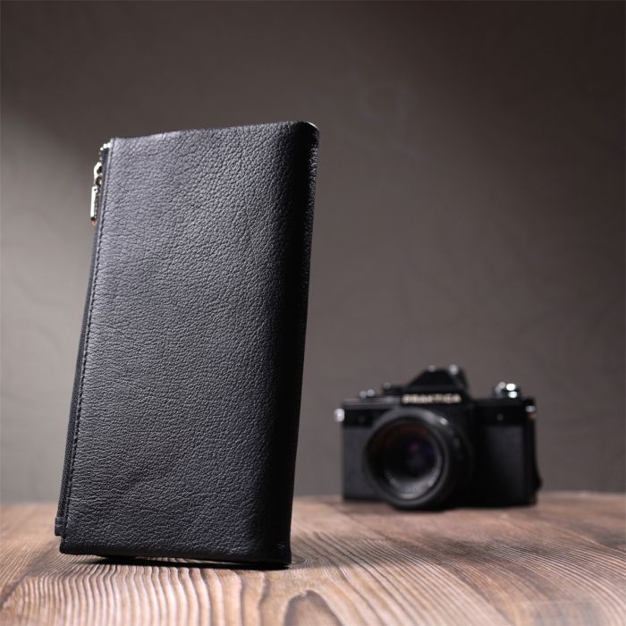 Портмоне ST Leather Из натуральной кожи Черное (22698) изображение 11