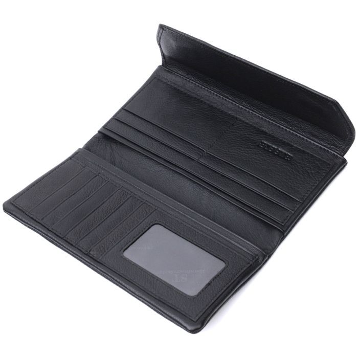 Портмоне ST Leather Из натуральной кожи Черное (22698) изображение 8
