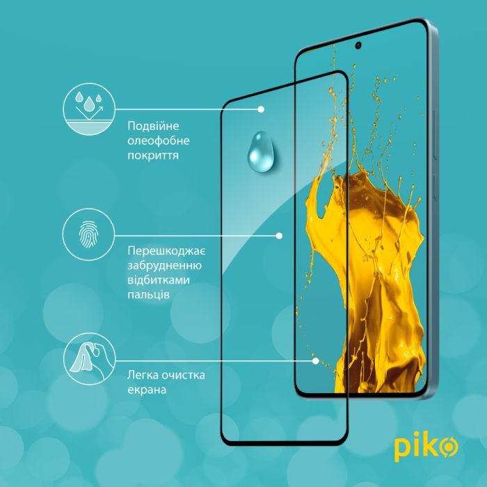 Стекло защитное Piko Full Glue Xiaomi Redmi Note 13 Pro Plus 5G Black (1283126584022) изображение 4
