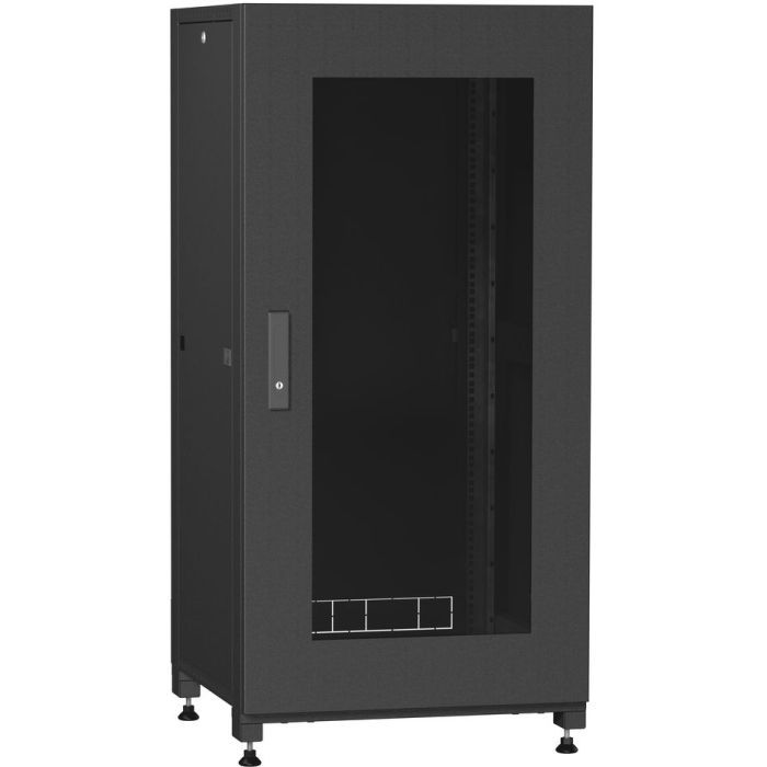 Шкаф напольный Ipcom 24U, 600x800 (С-24U-06х08-ДC-ПГ-9005) (С-24U-06х08-ДC-ПГ-9005)