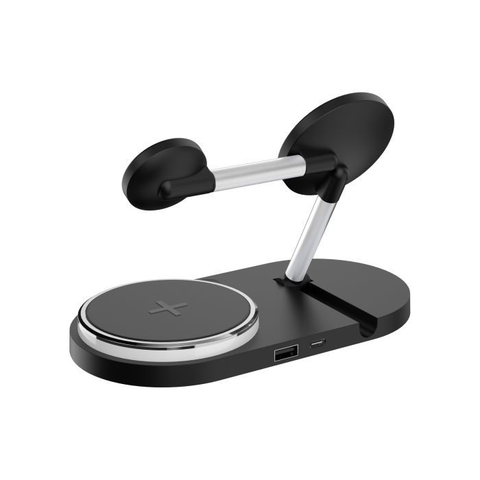 Зарядное устройство Armorstandart Wireless Charging H102 3 in 1 Magnetic Black (ARM78103) изображение 2