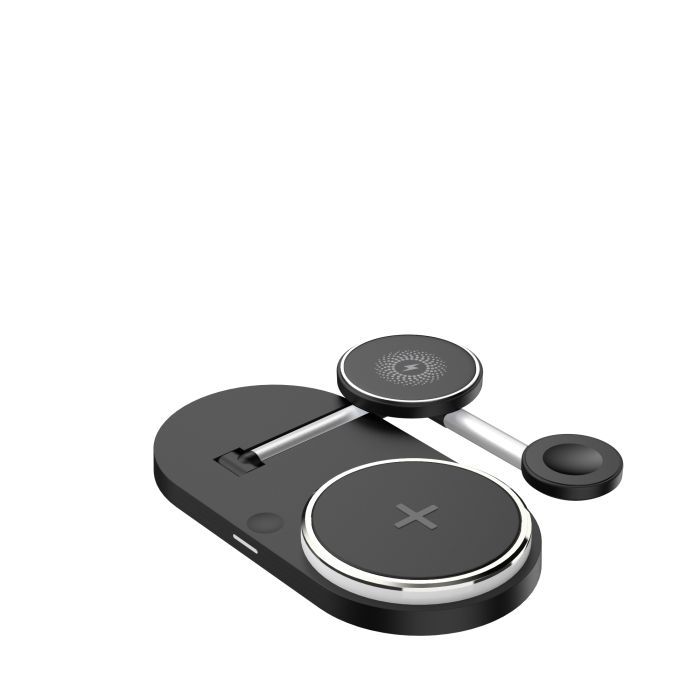 Зарядное устройство Armorstandart Wireless Charging H102 3 in 1 Magnetic Black (ARM78103) изображение 3