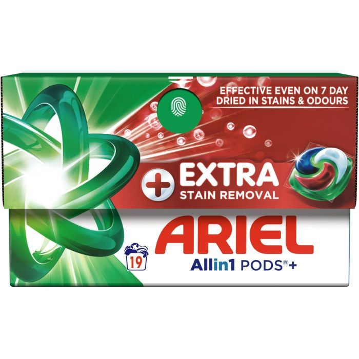 Капсули для прання Ariel Pods+ All-in-1 Extra Stain Removal Екстрасила виведення плям 38 шт. (8700216764254)