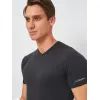 Футболка Kappa T-shirt Mezza Manica Scollo V K1311 Antracite антрацит L (8052394814109) зображення 4