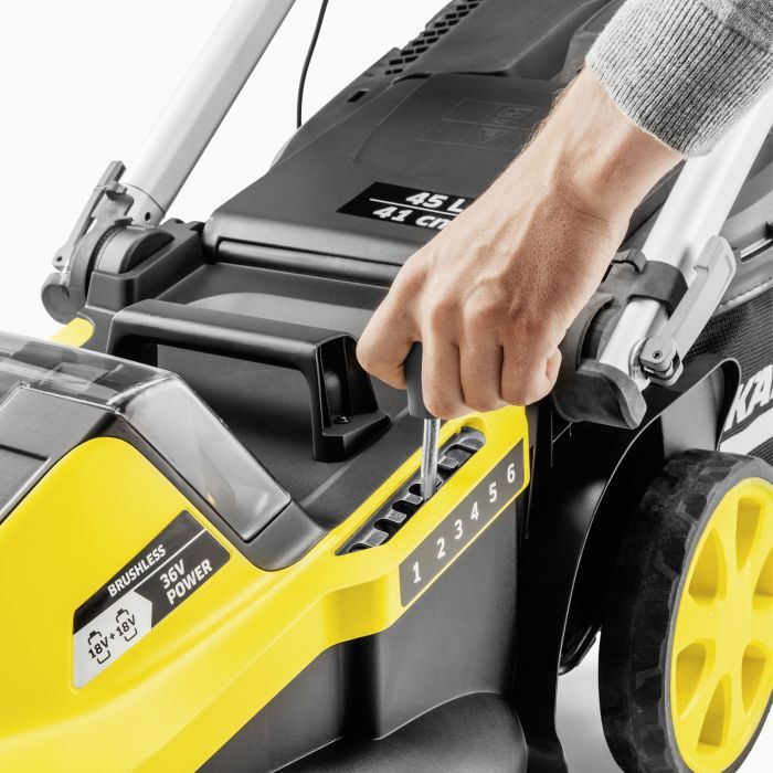 Газонокосилка Karcher LMO 5-18 Dual 18V, 41см, 25-70мм (без АКБ и ЗУ) (1.445-430.0) изображение 2