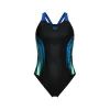 Купальник Arena Breath Swimsuit V Back Lb 008330-580 синій, чорний, бірюзовий 36 (3468337421962) изображение 6