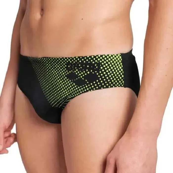 Плавки Arena Foggy Dots Swim Briefs 008482-506 чорний, жовтий 85 (3468337530954) изображение 4