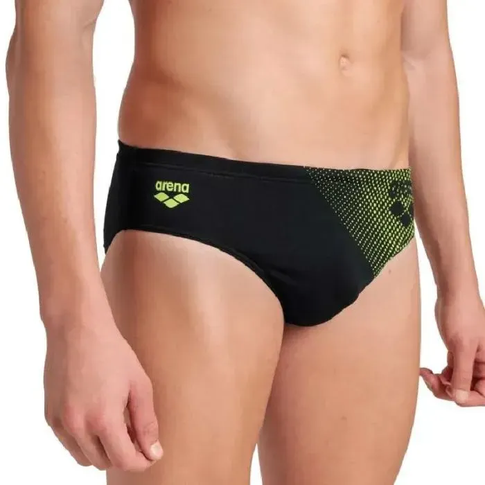 Плавки Arena Foggy Dots Swim Briefs 008482-506 чорний, жовтий 85 (3468337530954) изображение 5
