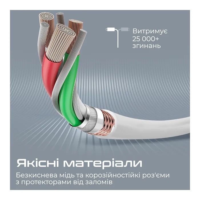Дата кабель USB-C to Lightning 1.2m 20W PD MFi black Promate (powerline-ci120.white) изображение 4
