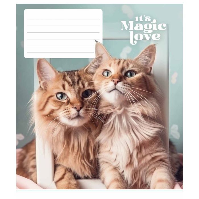 Тетрадь Школярик It's a magic love 12 листов линия (012-3300L) изображение 3