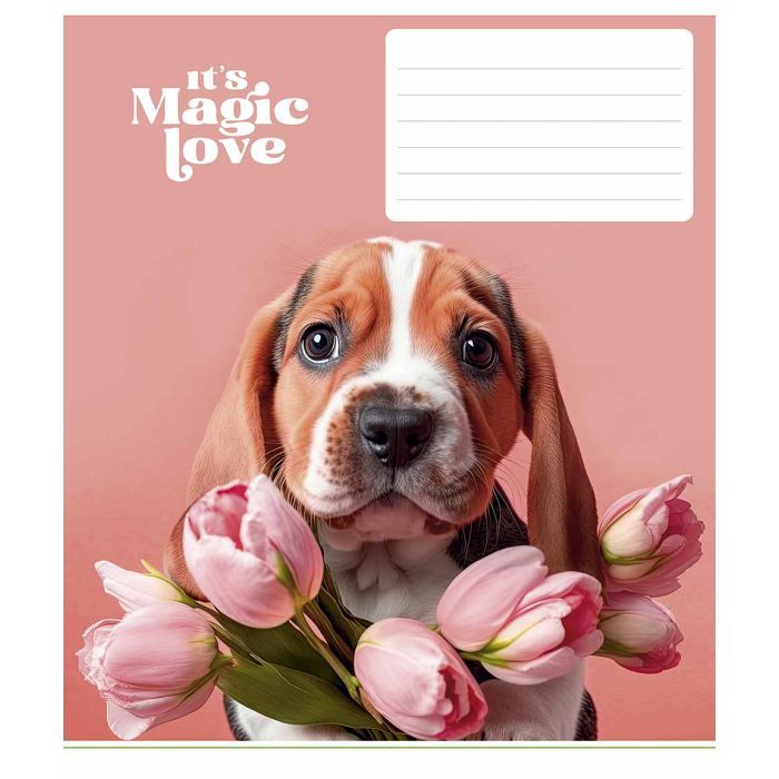 Тетрадь Школярик It's a magic love 12 листов линия (012-3300L) изображение 4