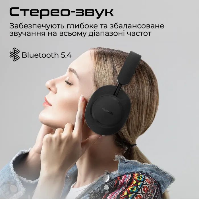 Наушники Promate Takt Black (takt.black) изображение 3