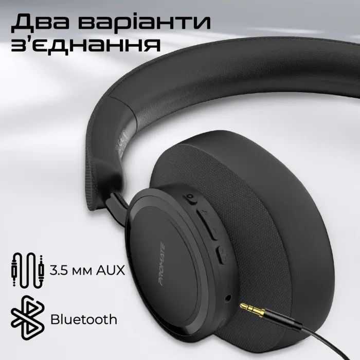 Наушники Promate Takt Black (takt.black) изображение 7