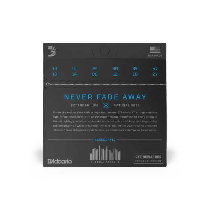 Струни для гітари D'Addario XT 80/20 Bronze Light 12-String (10-47) (XTABR1047-12) зображення 3
