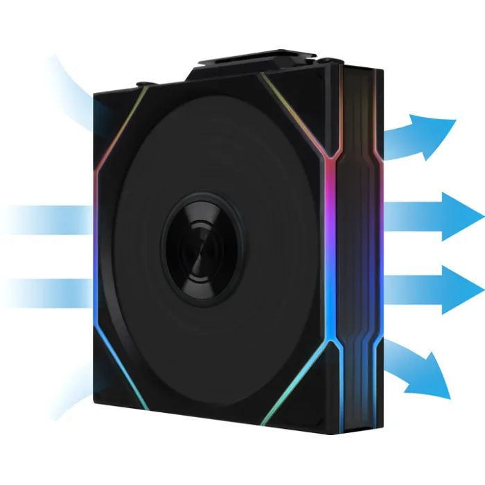 Кулер для корпуса Lian Li Uni Fan TL WIRELESS 120-1, Black (G99.12TL1W1B.00) изображение 8