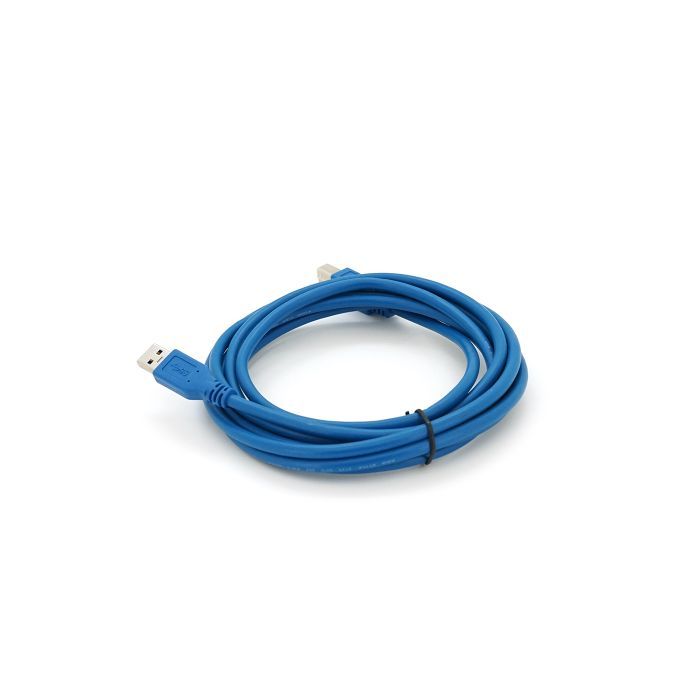 Кабель для принтера USB 3.0 AM/BM 3.0m blue Voltronic (YT-3.0AM\BM-3.0BL) изображение 2