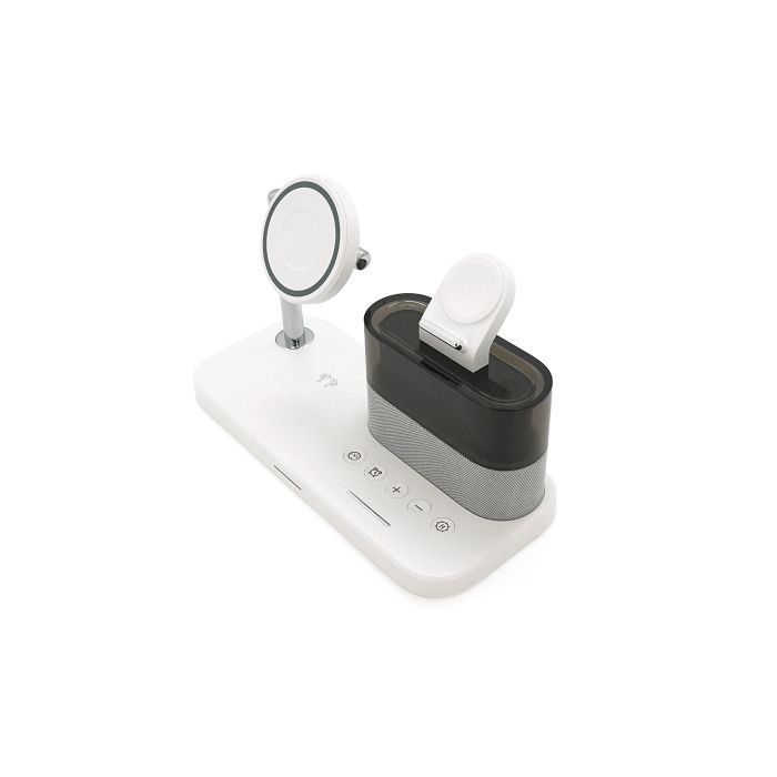 Зарядное устройство Voltronic 5-in-1 Wireless Charging Station Smartphone + Watch + Earbuds black (BZ/C-09) изображение 4