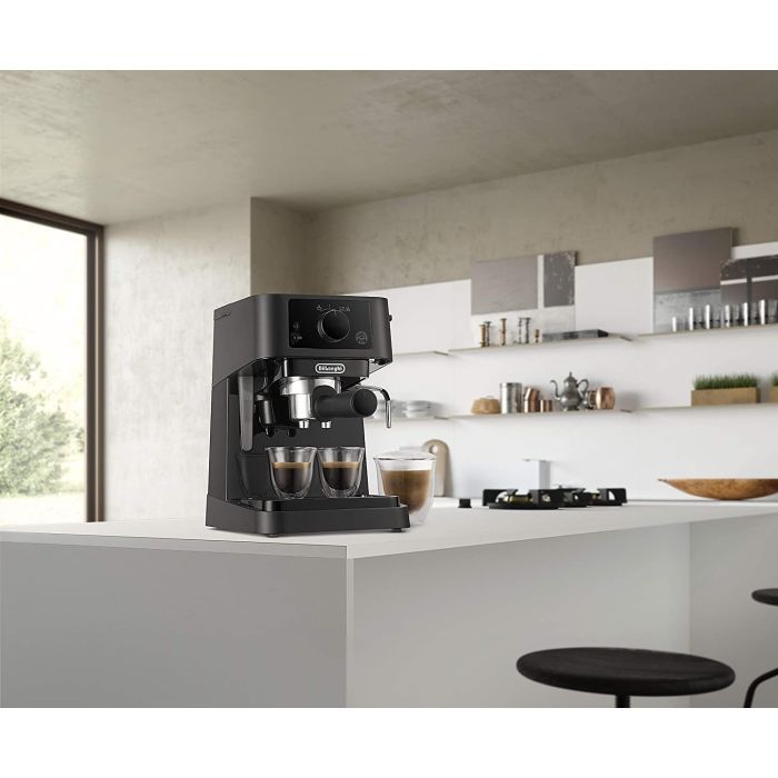 Ріжкова кавоварка еспресо DeLonghi EC 235 BK зображення 6