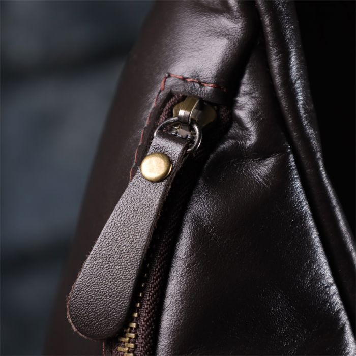 Сумка Shvigel Из натуральной кожи Коричневая (23144) изображение 11