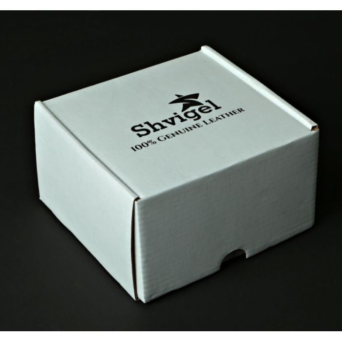 Ремень Shvigel Мужской кожаный Черный (10084) изображение 3