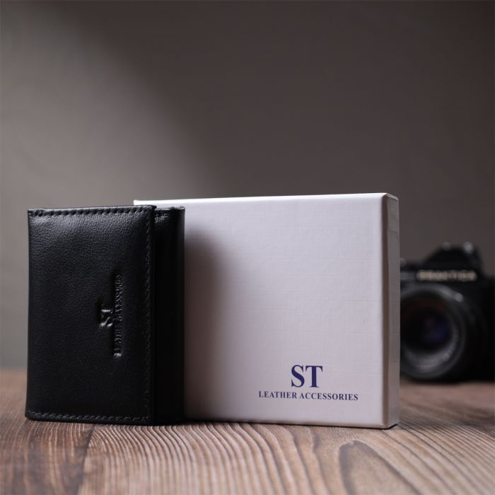 Кошелек ST Leather Из натуральной кожи Черный (22742) изображение 11