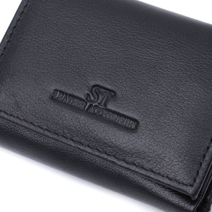 Кошелек ST Leather Из натуральной кожи Черный (22742) изображение 5