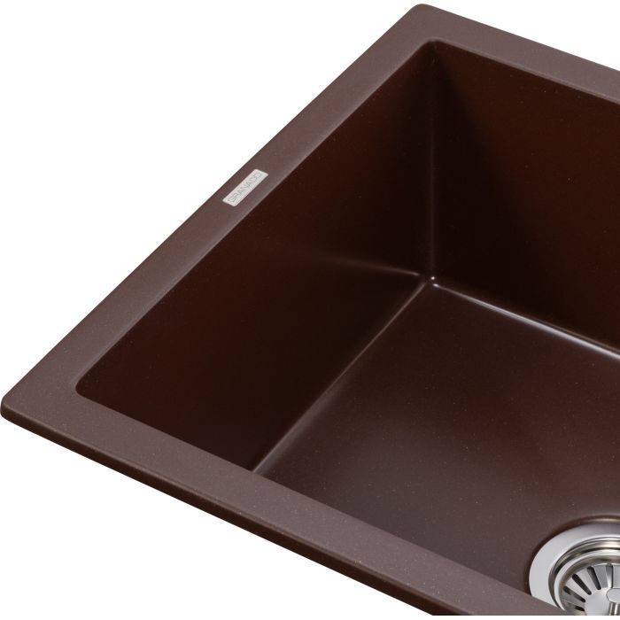 Мийка кухонна GRANADO NAVIA black shine з сифоном (775*495mm.) (gr3801) зображення 3