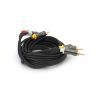 Кабель мультимедийный 3xRCA M to 3xRCA M 1.5m black VEGGIEG (YT-AV301) изображение 3