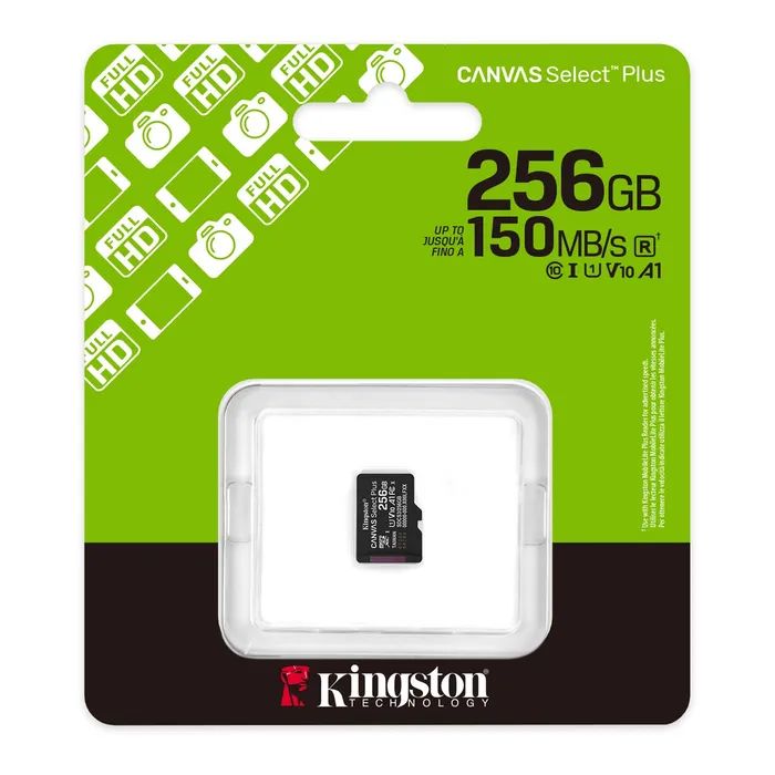 Карта памяти Kingston 256GB microSDXC class 10 UHS-I U1 V10 A1 Select Plus (SDCS3/256GBSP) изображение 3