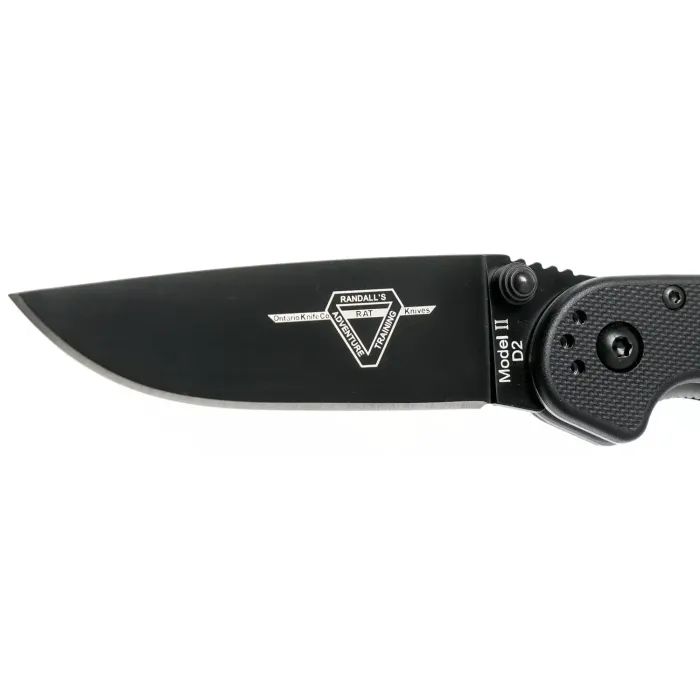 Нож Ontario Knife RAT II D2 Black, Black Blade (ON8830) изображение 3