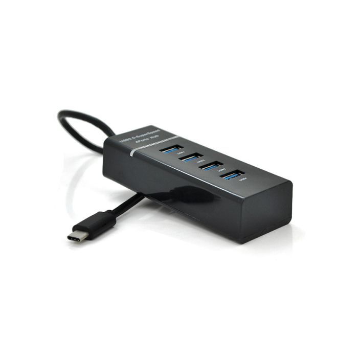 Концентратор Voltronic USB-C to 4xUSB 3.0 0.2m black (YT-TC3H4-B20/12940)