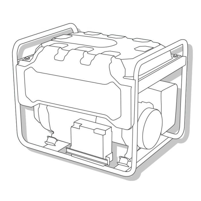Генератор Enersol 1/3Ф, 13.0kW , двигатель EnerSol HR998F, 3000 об/мин (SKD-13EBAU)