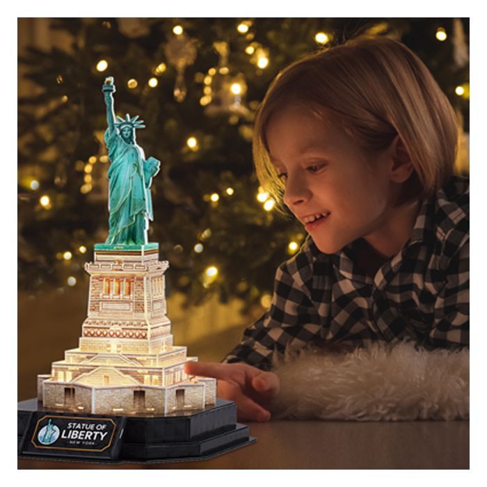 Пазл Cubic Fun тривимірний Статуя Свободи з LED підсвіткою (L536h) зображення 5