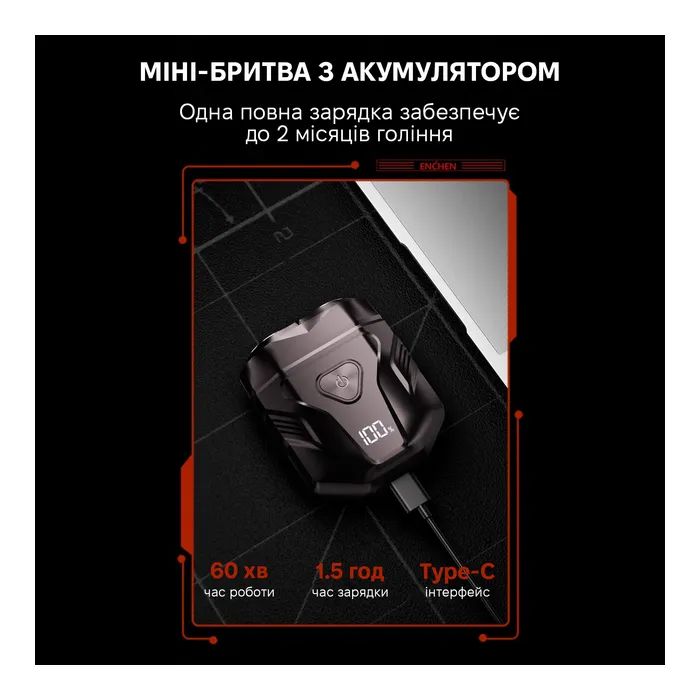 Электробритва Enchen Mini X изображение 3